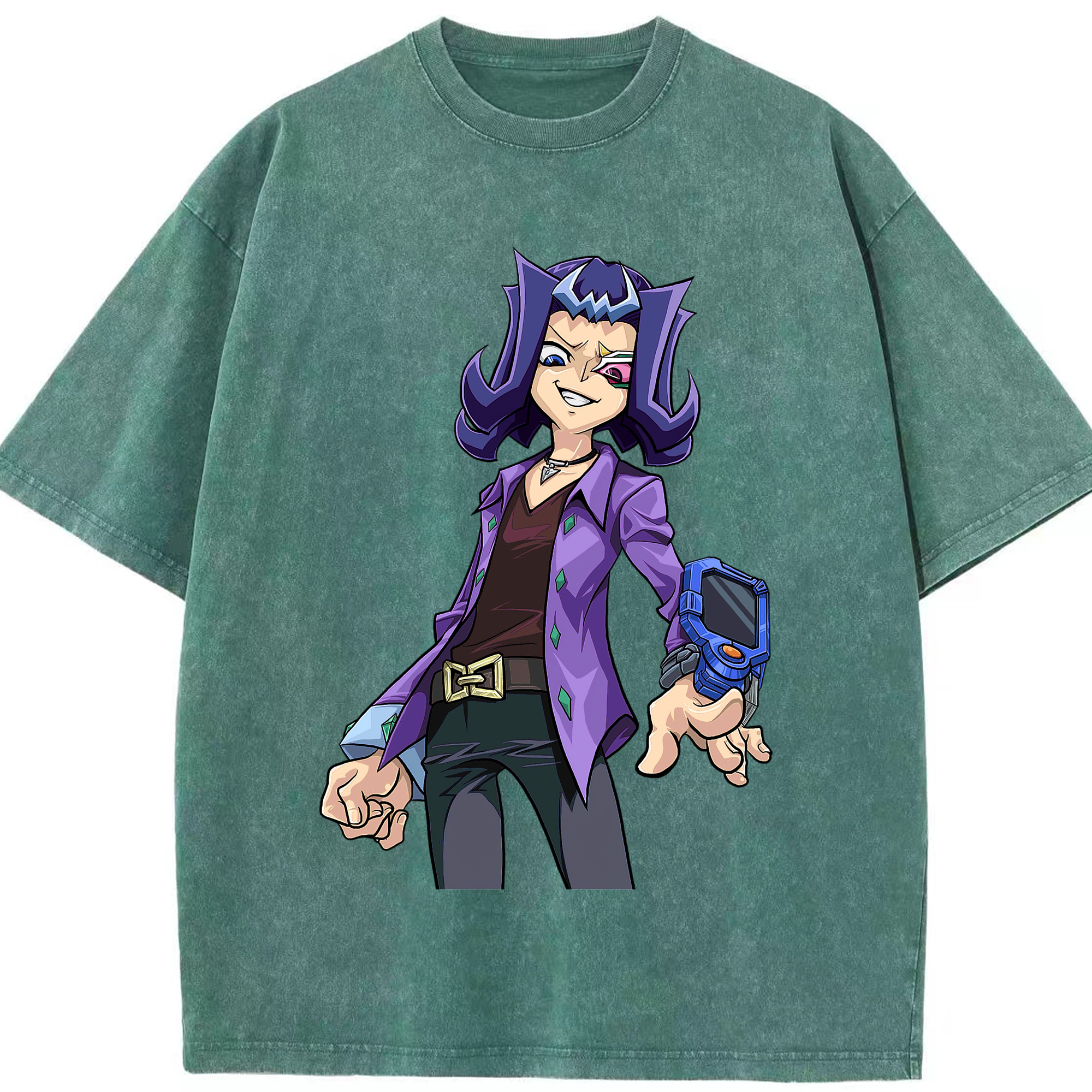 （画像用） 遊☆戯☆王 Yu-Gi-Oh! 綿100% ヴィンテージ風 半袖Tシャツ（フロントプリント）